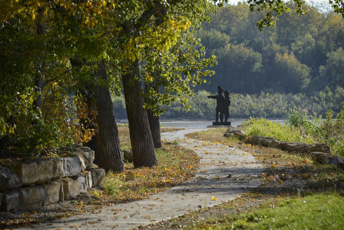 Lewis & Clark at Kaw Point