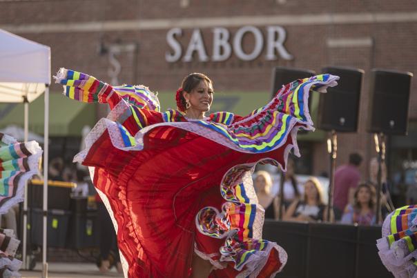 Dancing at Latinfest in Wichita