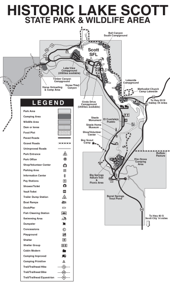 Lake Scott State Park Map